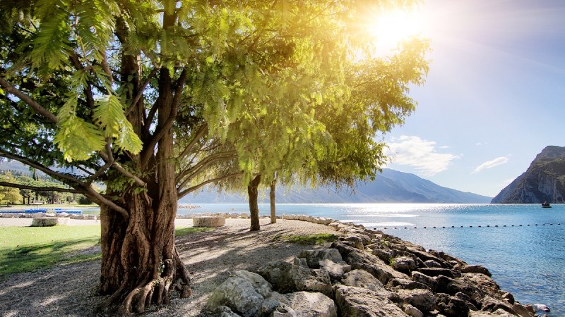 Tre og sj i Riva del Garda